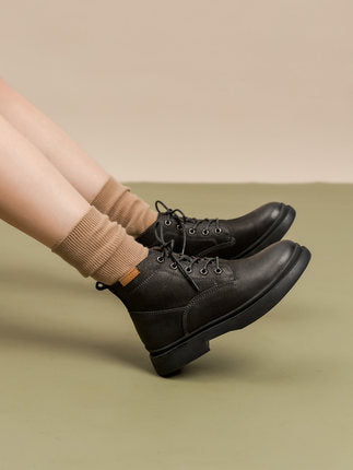 Retro Motorcycle Martin Boots -Black | Gift Shoes Retro Motorcycle Martin Boots -Black | Gift Shoes