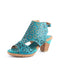 Open Toe Slingback Vintage Hollow Chunky Sandals Jan Shoes Collection 2023 81.80