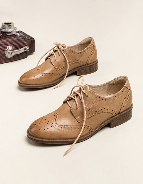 Zapatos Mary Jane Para Mujer Estilo Brogue - Piel Sintética, Tacón Bajo, Plataforma, Envío Desde Italia