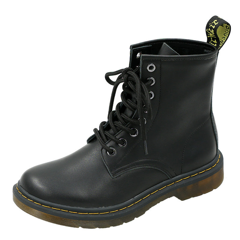 Autumn Winter Eight Eyelets Black Dr Martin Boots — Obiono display picture 2