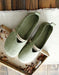 Women's Suede Retro Flat Shoes Green June Shoes Collection 2021 65.00