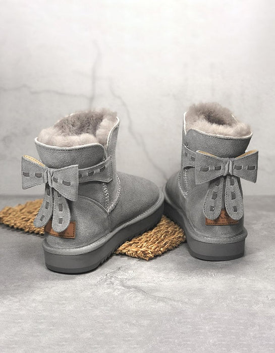 OBIONO Suede Non-slip Winter Snow Boots