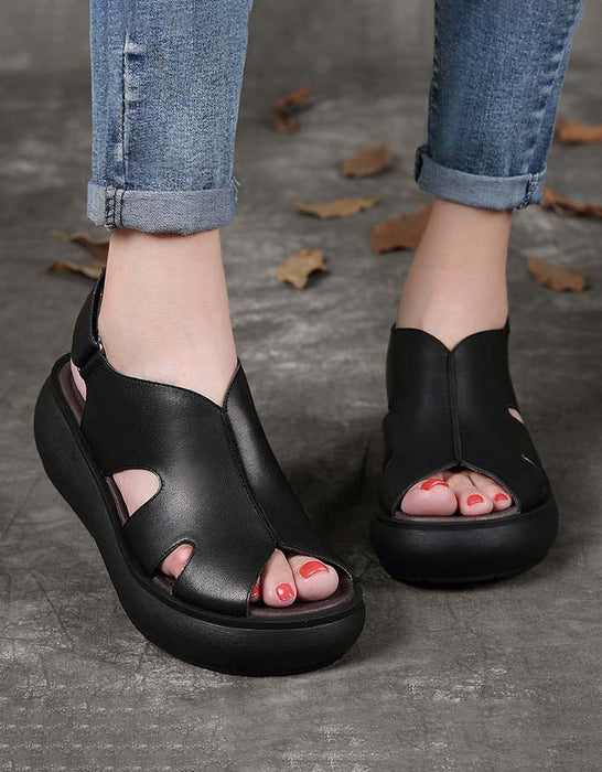 Platform Fish Toe Summer Sandals | Gift Shoes — Obiono