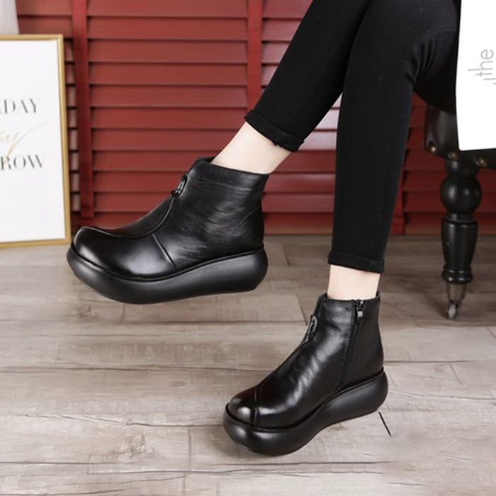 Platform Waterproof Retro Boots Women | Gift Shoes Jan New 2020 70.20