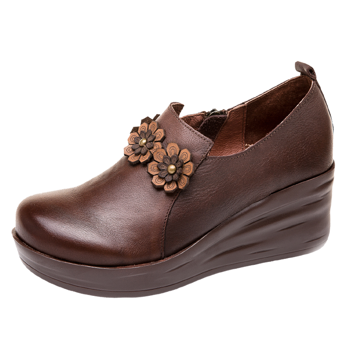 Platform Wedge Heel Retro Shoes | Gift Shoes