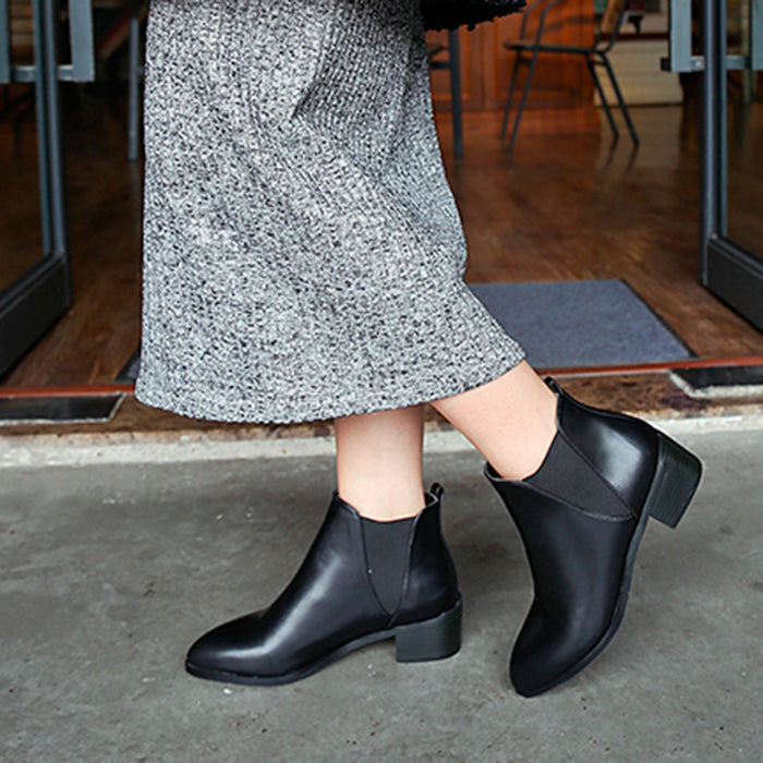Pointed Toe Fashion Chelsea Boots |  34-43