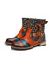 Printed Leather Jacquard Tassel Ankle Boots 36-42 Dec Shoes Collection 2022 92.00