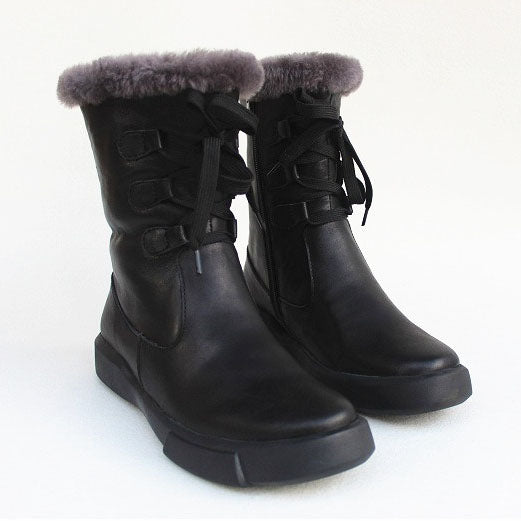 Pure Leather Medium-Length Winter Boots | Gift Shoes | 35-41