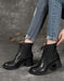 Real Leather Lace-up Chunky Heels Ankle Boots June Shoes Collection 2022 187.00