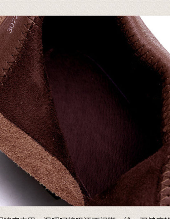 Leather Handmade Chunky Retro Short Boots December New 2019 88.70