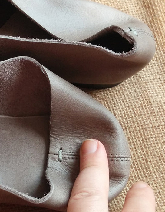 Retro Comfortable Leather Handmade Flats 35-41