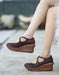 Women's Handmade Cross Strap Wedge Sandals June Shoes Collection 2021 106.00