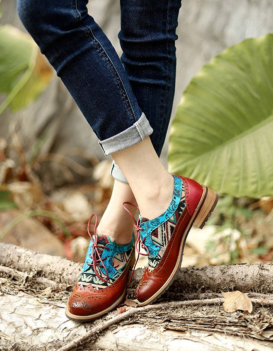 Handmade Vintage Oxford Shoes For Women July New Arrivals 2020 95.00