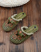 Women's Handmade Retro Leather Flower Slippers May Shoes Collection 2021 55.80