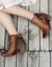 Retro Leather Handmade Sequins Chunky Heels Shoes Nov New Trends 2020 138.00