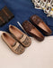 Retro Leather Leopard Flat Comfortable Loafers June New 2020 88.80