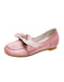 Retro Leather Pink Round Head Flats April Trend 2020 74.00