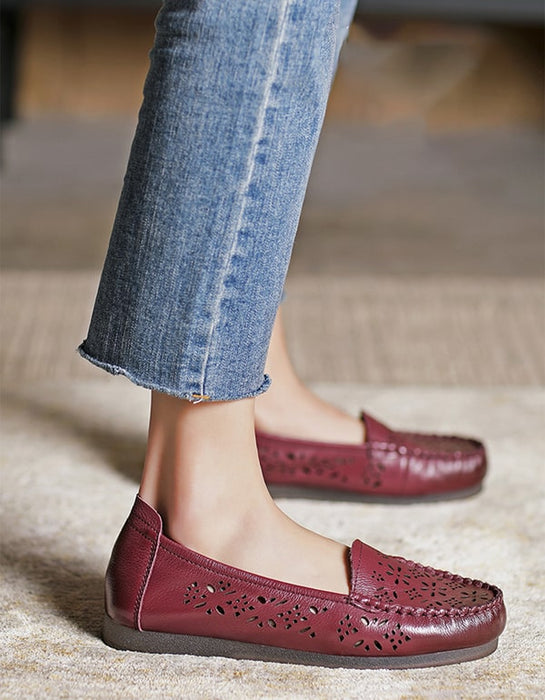 Retro Leather Slip-on Comfy Loafers May Shoes Collection 2021 61.70