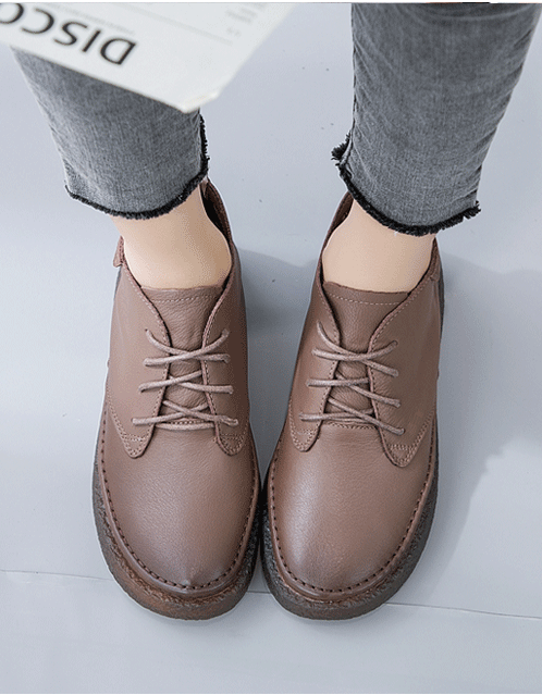 Autumn Winter Retro Leather Plus Velvet Women's Short Boots | Gift Shoes November New 2019 68.12