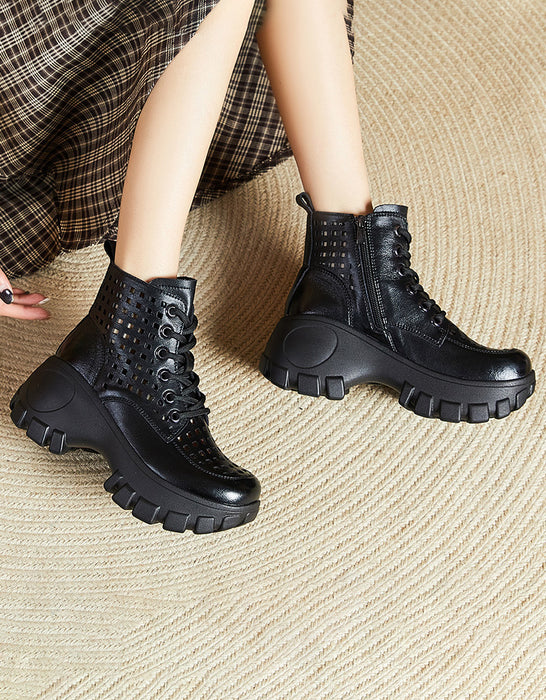 Retro Platform Hollow Boots Oct Shoes Collection 2022 95.00