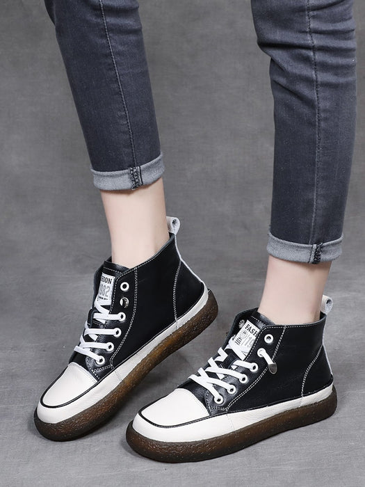 Women's Soft Sole Leather Sneakers
