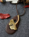 Handmade Retro Wooden Maple Leaf Long Necklace Accessories 9.90