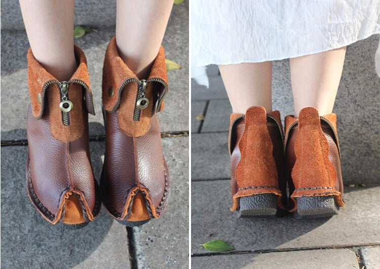 Retro Ethnic Comfortable Short Tube Women's Boots |Gift Shoes