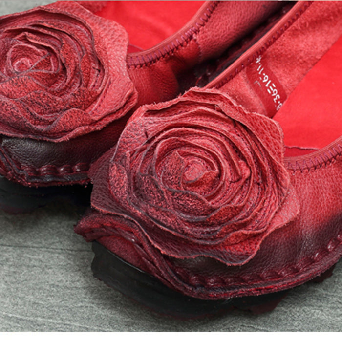 Retro Flower Soft Comfortable Flats | Gift Shoes | 35-43