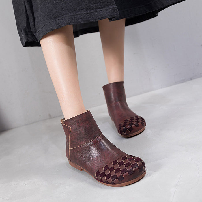 Retro Handmade Leather Ankle Women's Boots | Gift Shoes