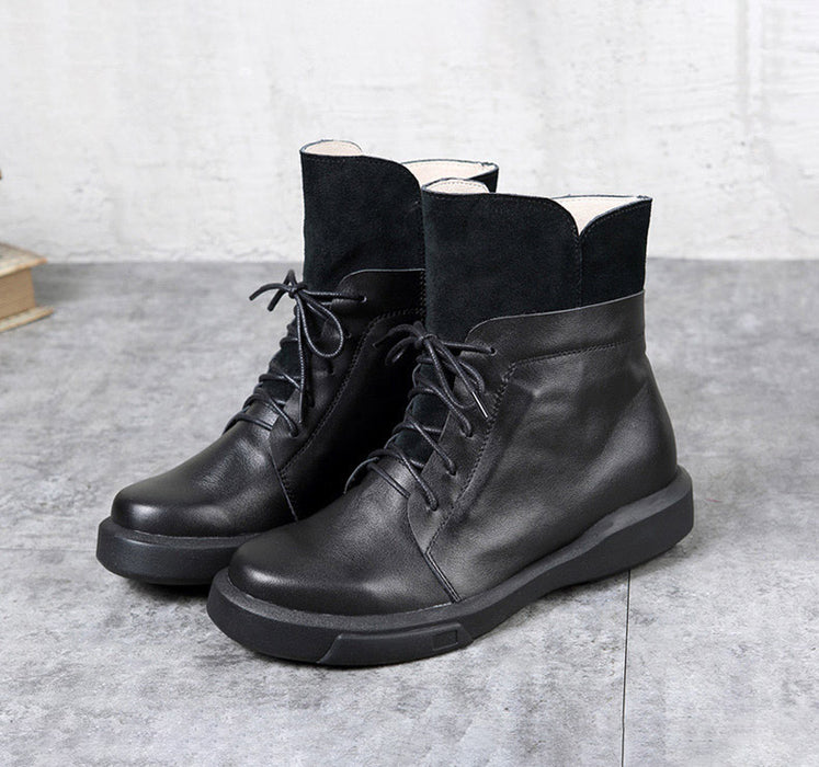 Retro Handmade Leather Women's Boots