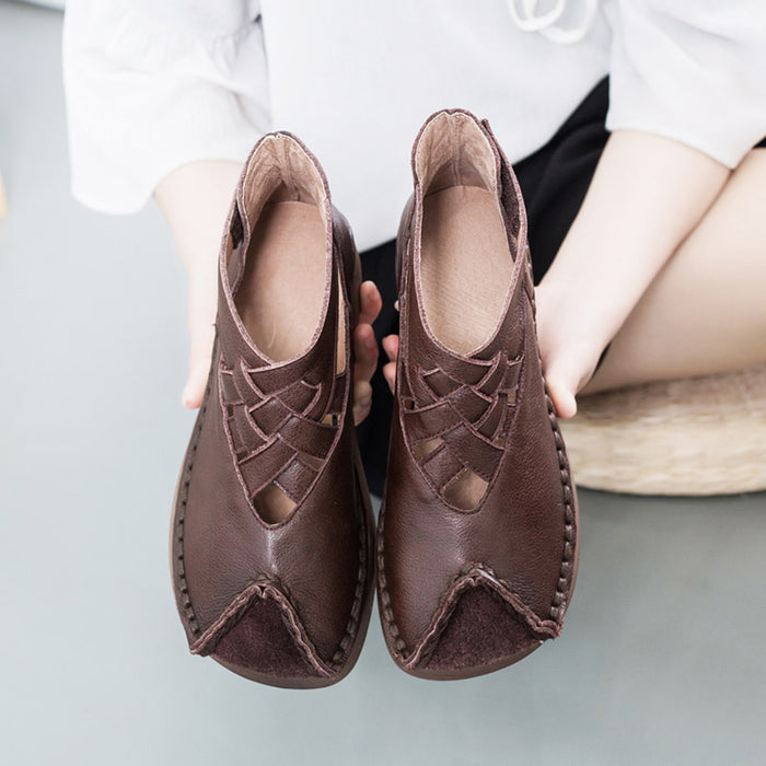 Retro Handmade Leather Women's Shoes | Gift Shoes