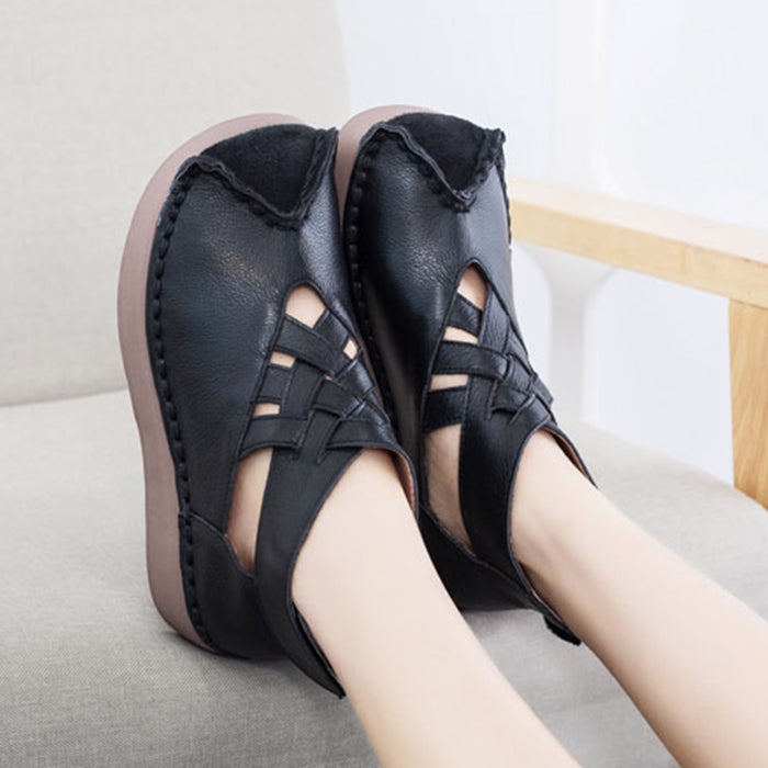 Retro Handmade Leather Women's Shoes | Gift Shoes