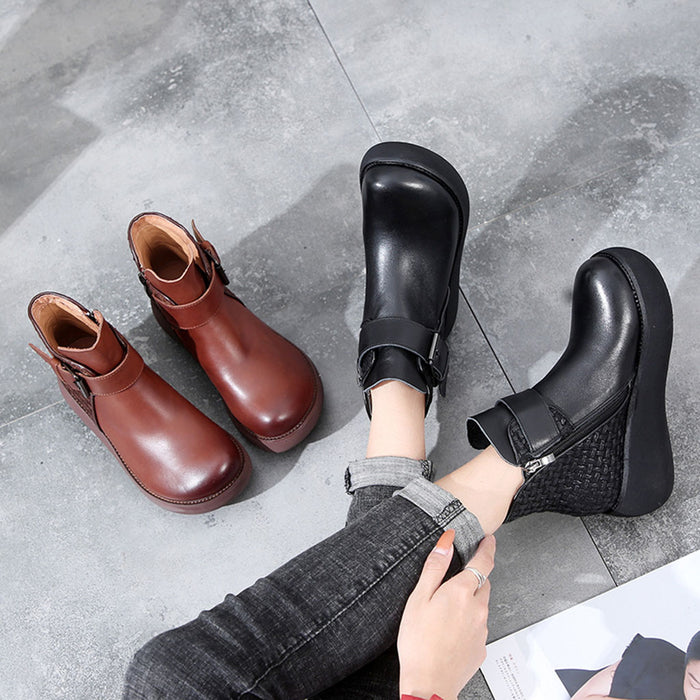 Retro Handmade Waterproof Boots | Gift Shoes