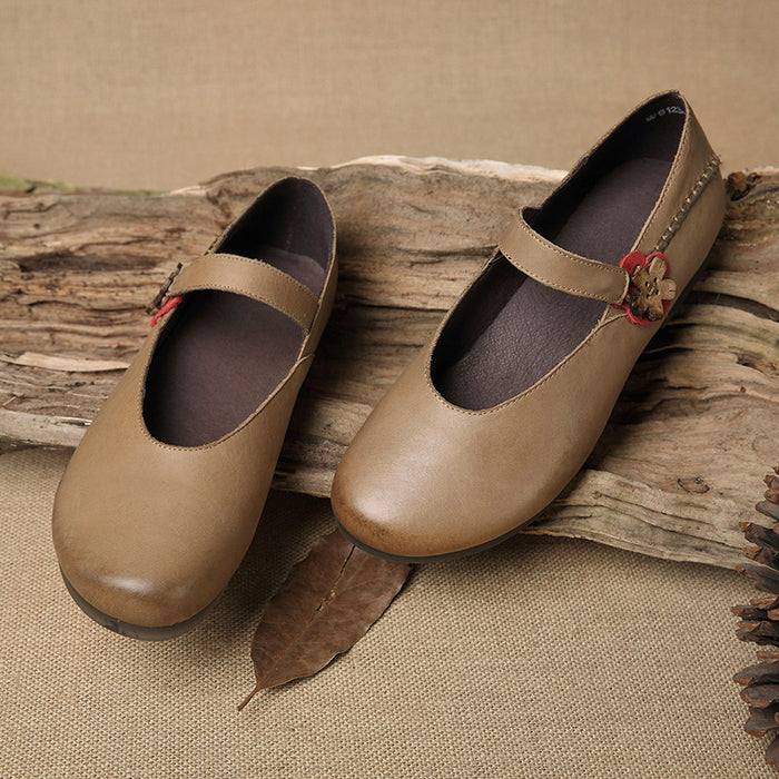 Retro Handmade Women Flats | Gift Shoes