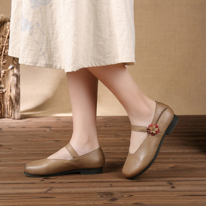 Retro Handmade Women Flats | Gift Shoes