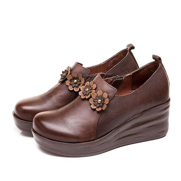 Retro Leather Casual Women's Shoes | Gift Shoes