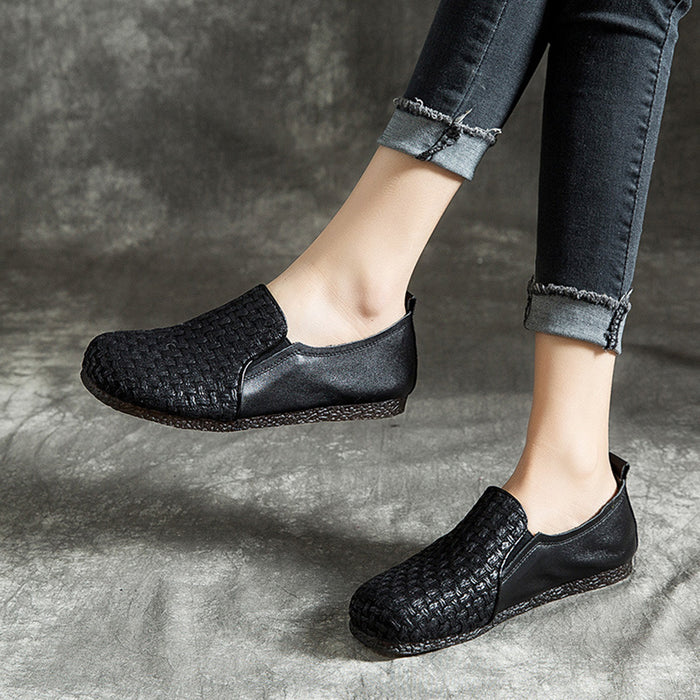 Retro Leather Comfortable Flat Shoes | Gift Shoes