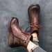 Retro Leather Velvet Platform Boots December New 2019 92.00