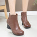 Retro Middle-Healed Women's Chunky Boots | Gift Shoes Jan New 2020 55.20
