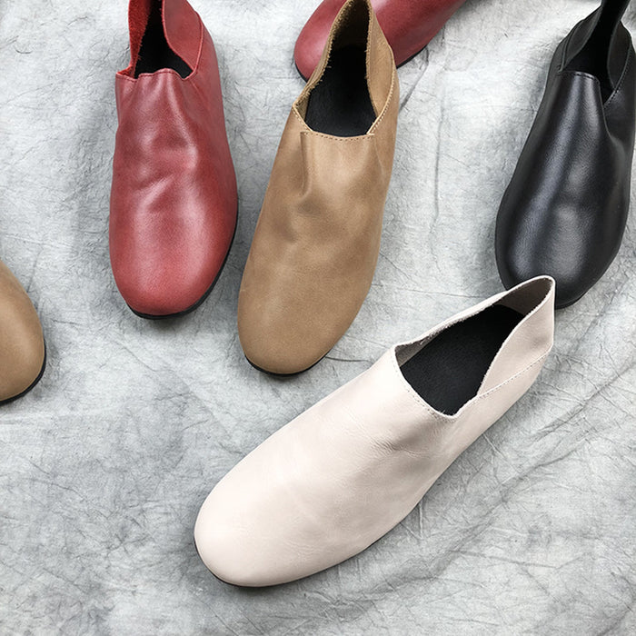 Retro Simple Flat Women's Shoes | Gift Shoes