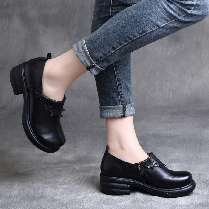 Retro Waterproof Thick Heel Women's Shoes