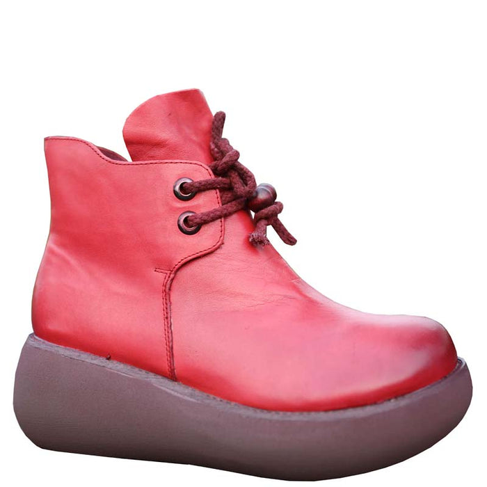 Retro Wedge Ankle Boots Autumn |Gift Shoes