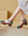 Round Head Colorful Retro Chunky Heels Sandals March Shoes Collection 2022 80.00