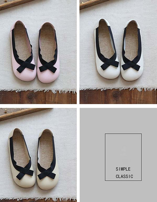 Round Head Simple Retro Flat Shoes June Shoes Collection 2021 55.70