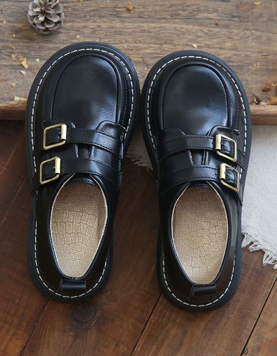 Rounded Head Double Buckle Mary Jane Shoes Dec Shoes Collection 2022 77.00