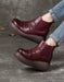 Side Elastic Non-slip Autumn Winter Wedge Boots Sep Shoes Collection 2022 106.00