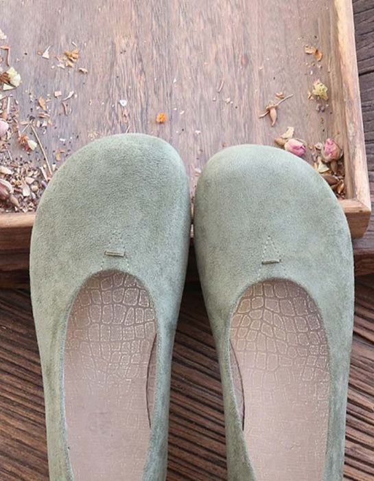 Simple Comfortable Daily Suede Flats July Shoes Collection 2022 59.90