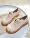 Smooth Leather Lace-up Retro Shoes Spring May Shoes Collection 2022 78.00