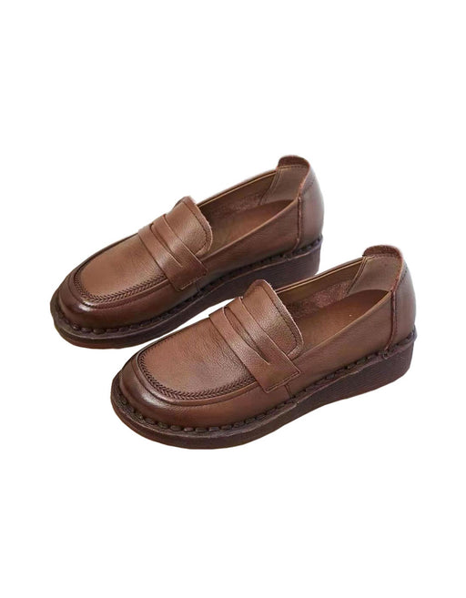 Soft Leather Comfortable Leather Flat Shoes Feb Shoes Collection 2023 72.80
