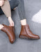 Handmade Retro Soft Leather Plush Winter Boots Dec Shoes Collection 2021 78.70